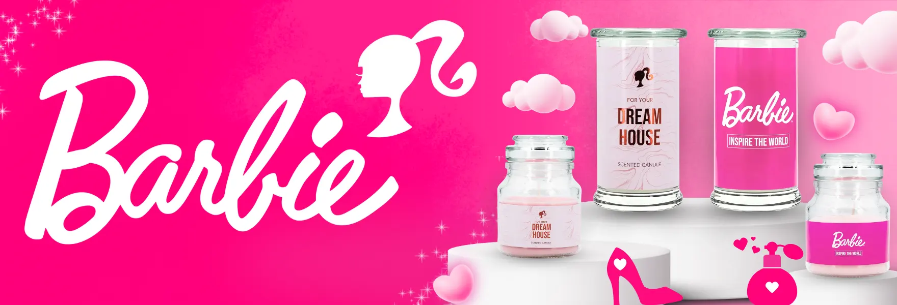 Velas aromáticas con licencia Barbie – ¡solo en Candle World!