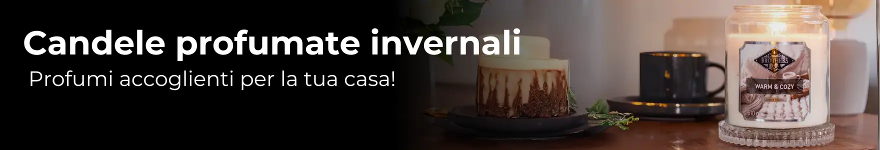Un'ampia selezione di candele profumate invernali solo da Candle World!
