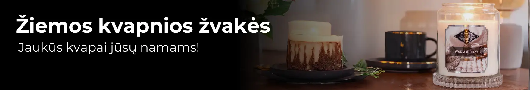 Didžiulis žieminių kvapnių žvakių pasirinkimas tik Candle World!