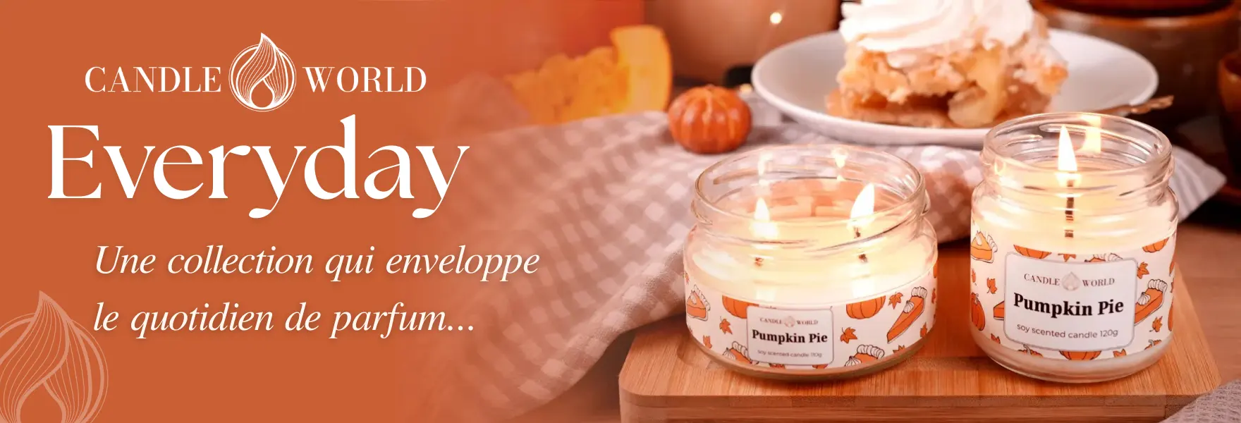 Bougies parfumées au soja de la collection Everyday de Candle World