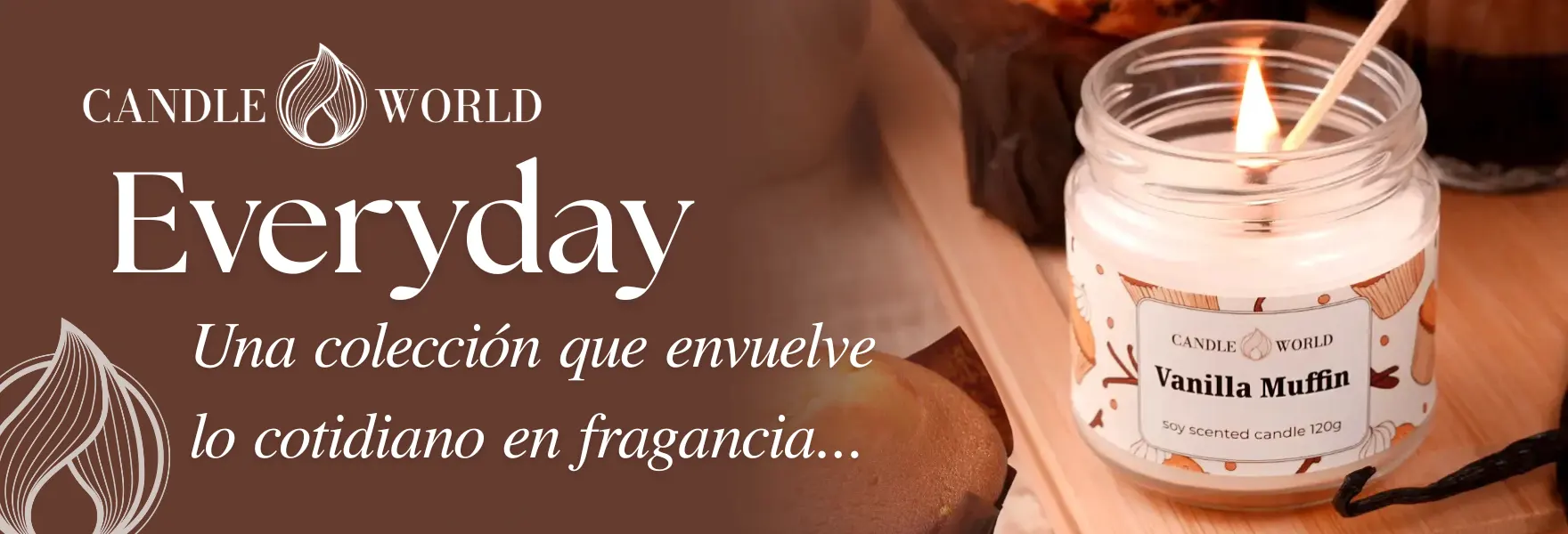 Velas aromáticas de soja de la colección Everyday