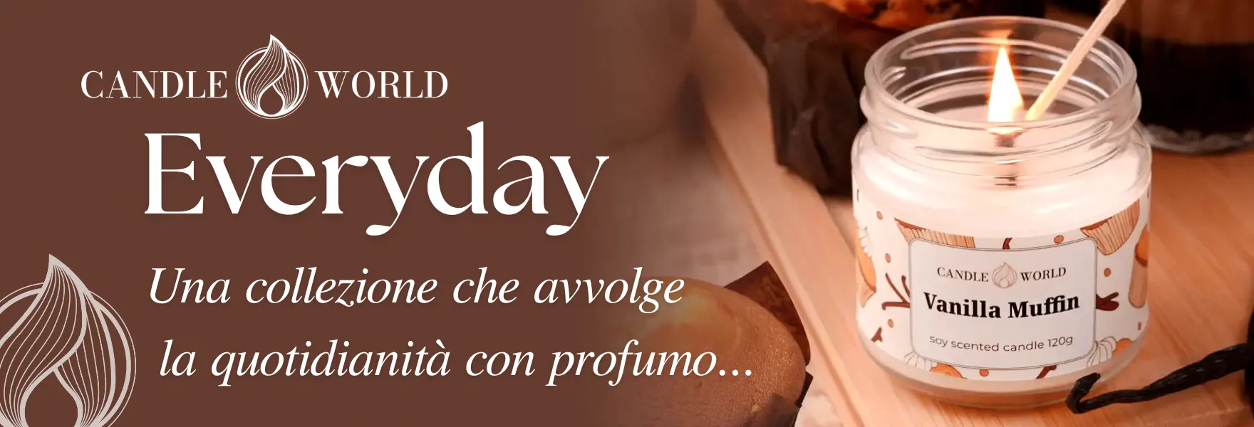 Candele profumate di soia della collezione Everyday