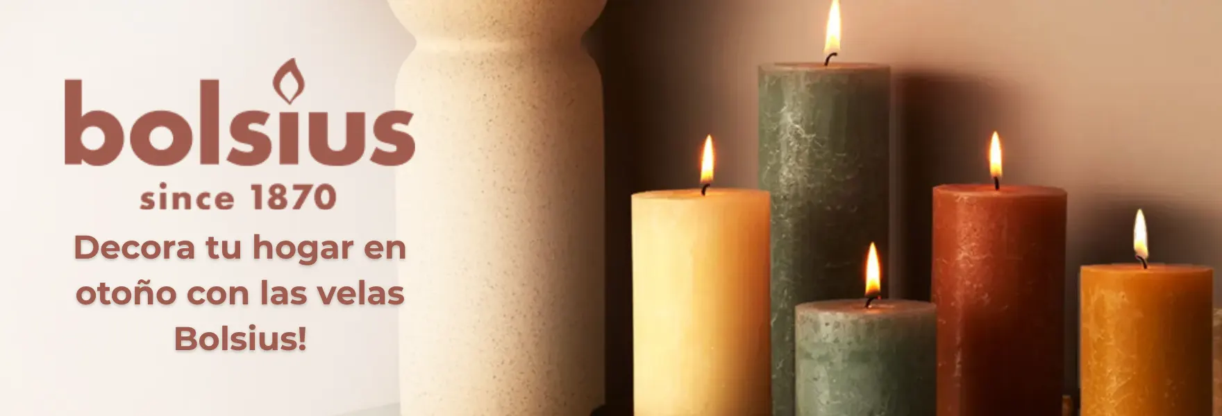 ¡Las mejores velas decorativas para el otoño solo de la marca Bolsius!