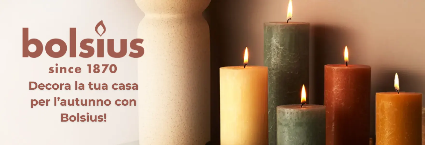 Le migliori candele decorative per l’autunno solo da Bolsius!
