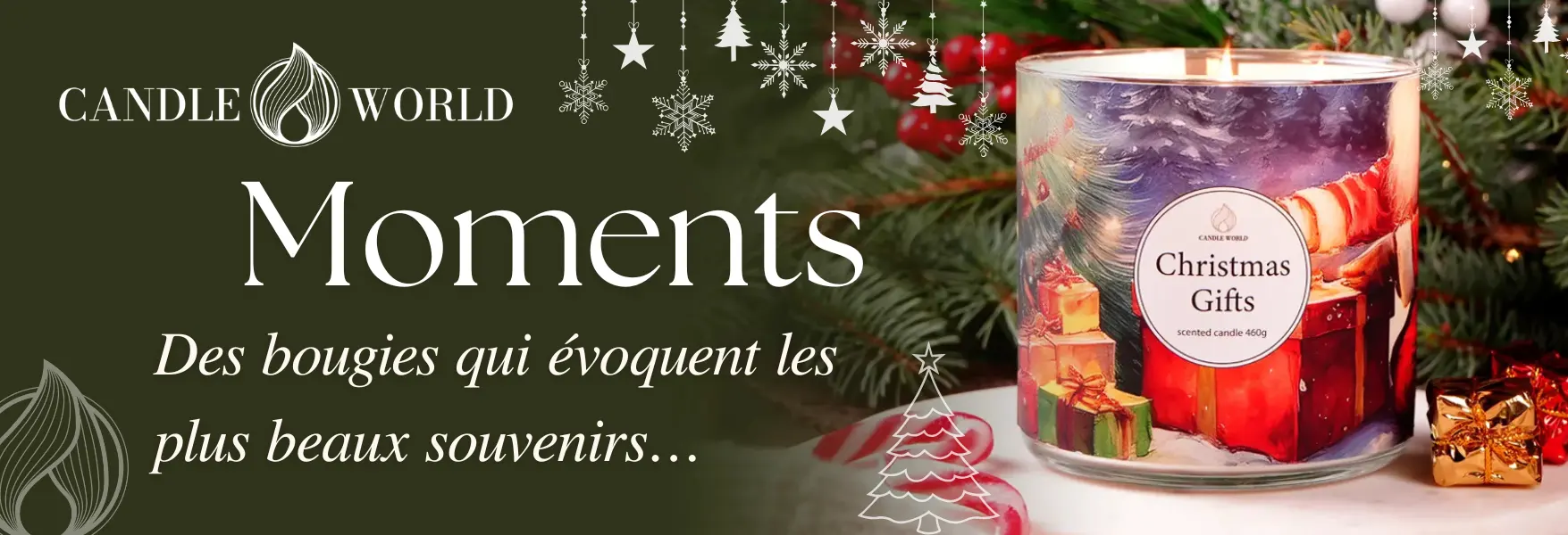 Collection de bougies parfumées en soja Moments