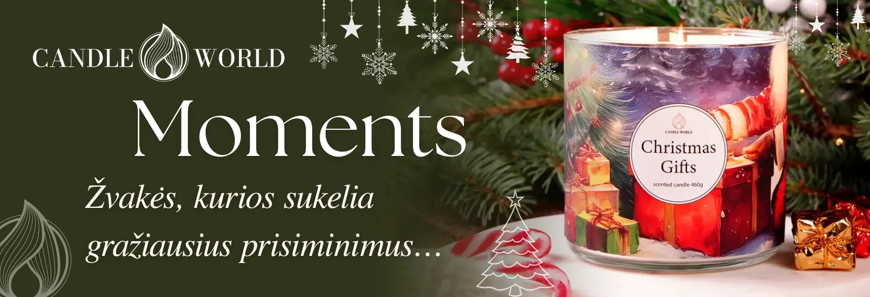 Moments sojų kvapiųjų žvakių kolekcija