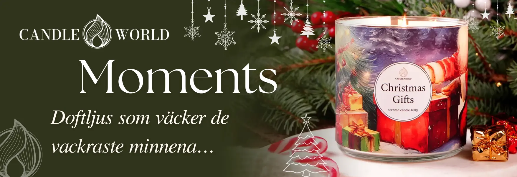 Moments kollektion av sojaljus med doft