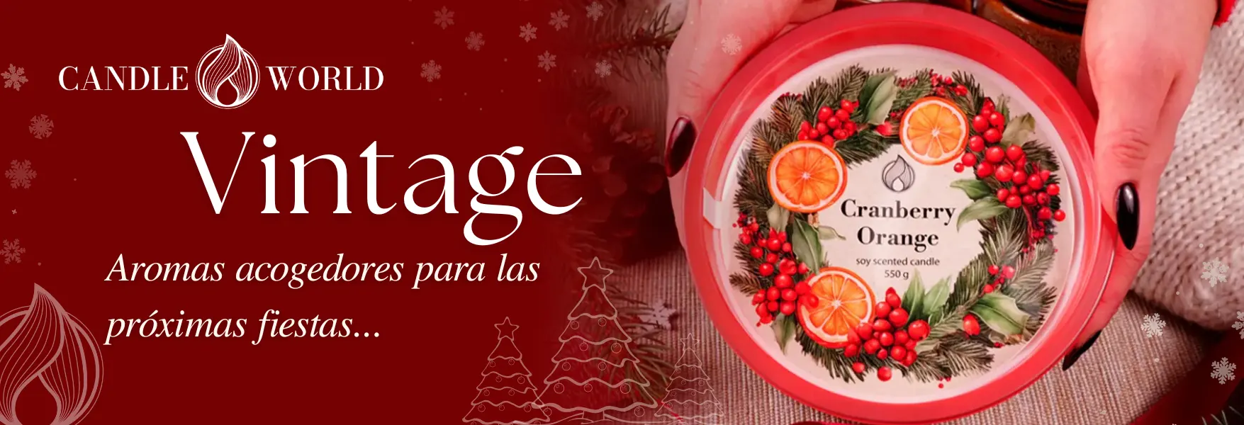 Colección de velas de soja aromáticas Vintage de Candle World!