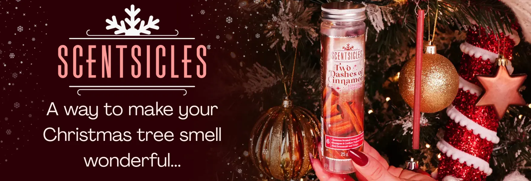 Beautiful scent of the Christmas tree with Scentsicles!