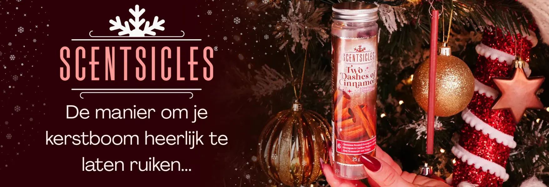 De heerlijke geur van de kerstboom met Scentsicles!