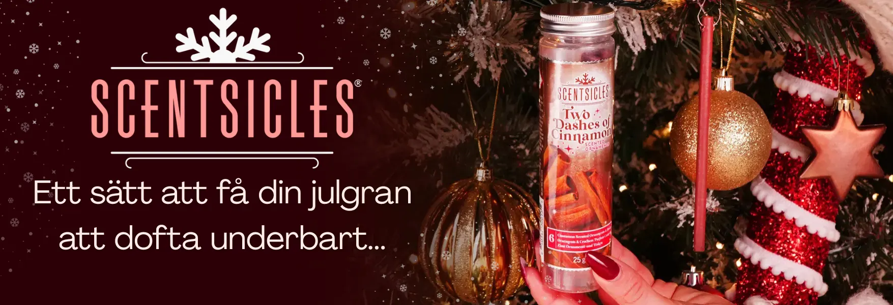 Den underbara doften av julgranen med Scentsicles!