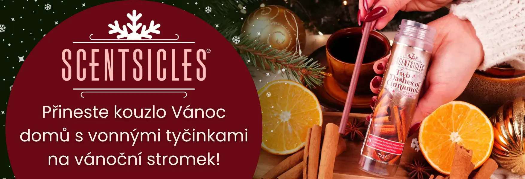 Vonné tyčinky na vánoční stromeček z Candle World!