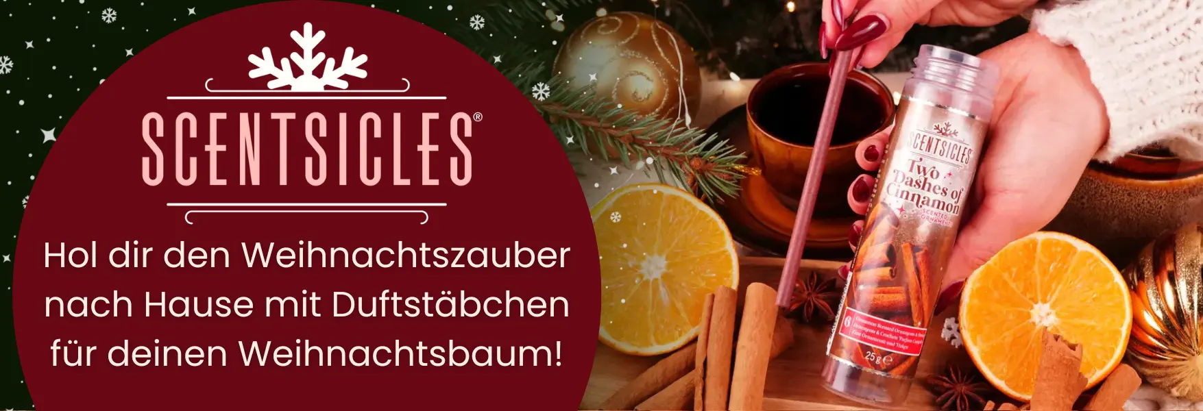 Duftstäbchen für den Weihnachtsbaum bei Candle World!