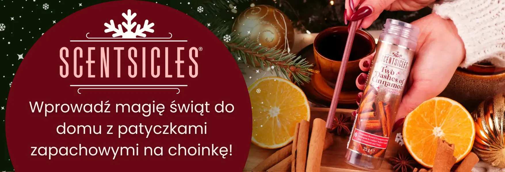 Patyczki zapachowe na choinkę w Candle World!