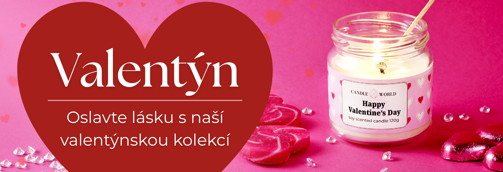 Romantické dárky na Valentýna najdete v Candle World!