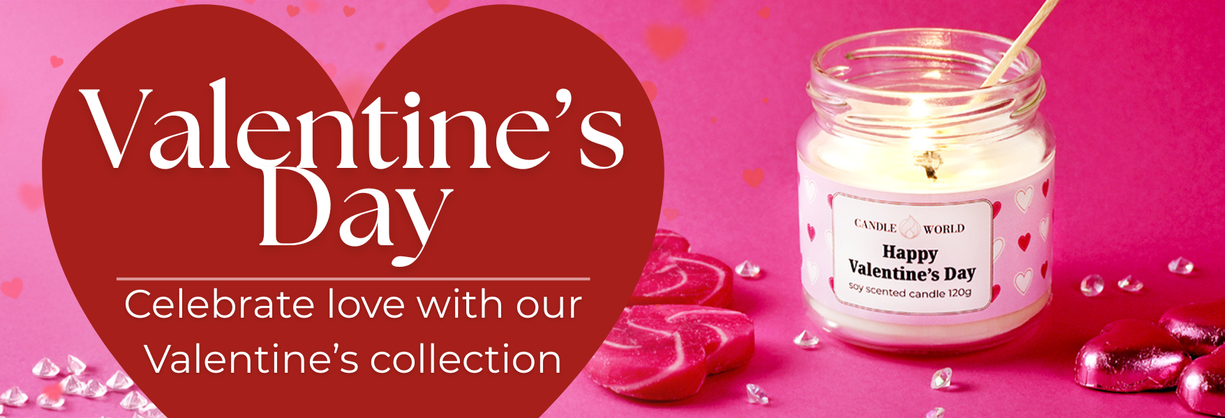 Find romantic Valentine's Day gifts at Candle World!