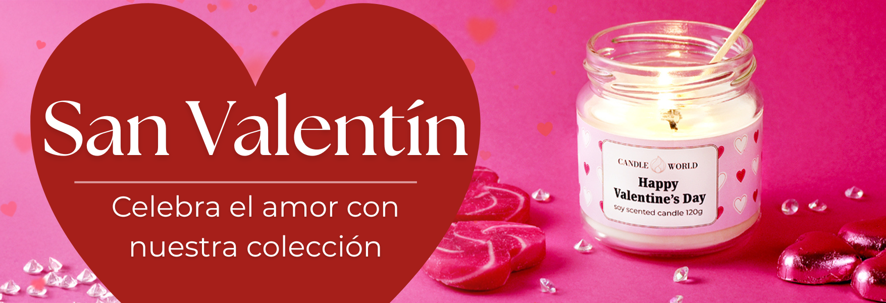 ¡Encuentra regalos románticos para San Valentín en Candle World!