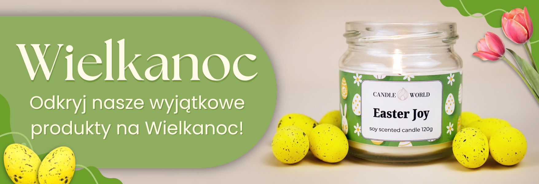 Świece zapachowe i świece dekoracyjne na Wielkanoc znajdziesz w Candle World!