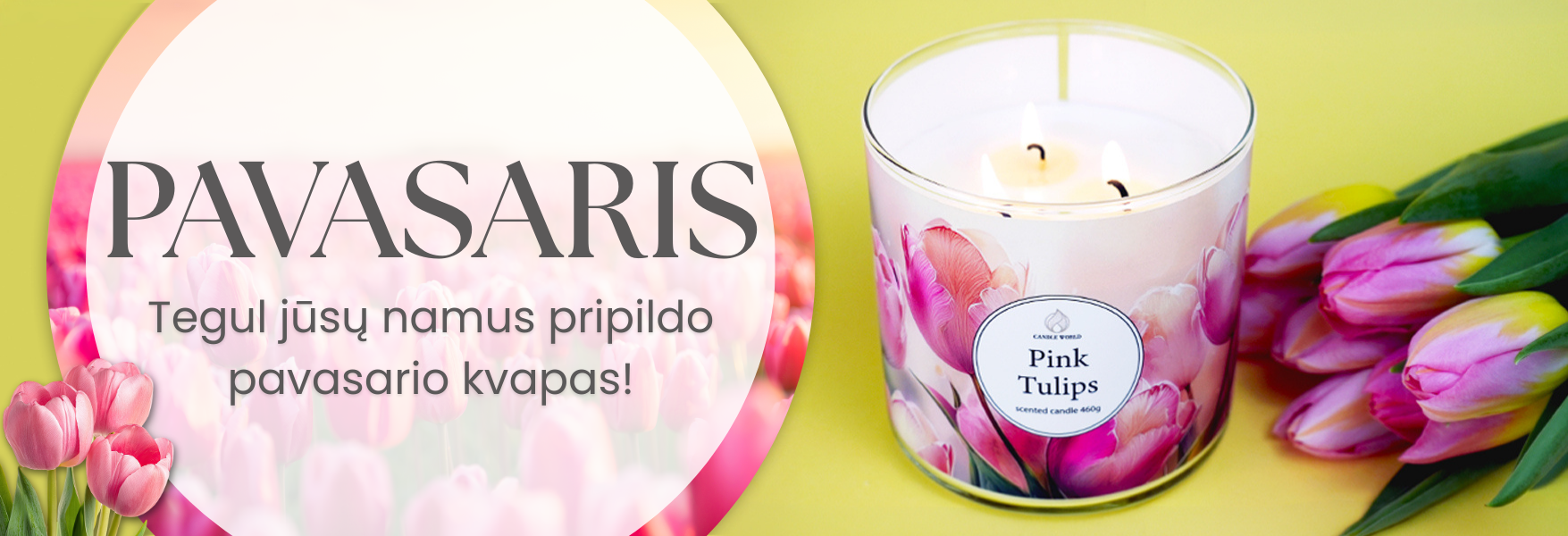 Pavasarinės žvakės ir namų kvapai | Candle World