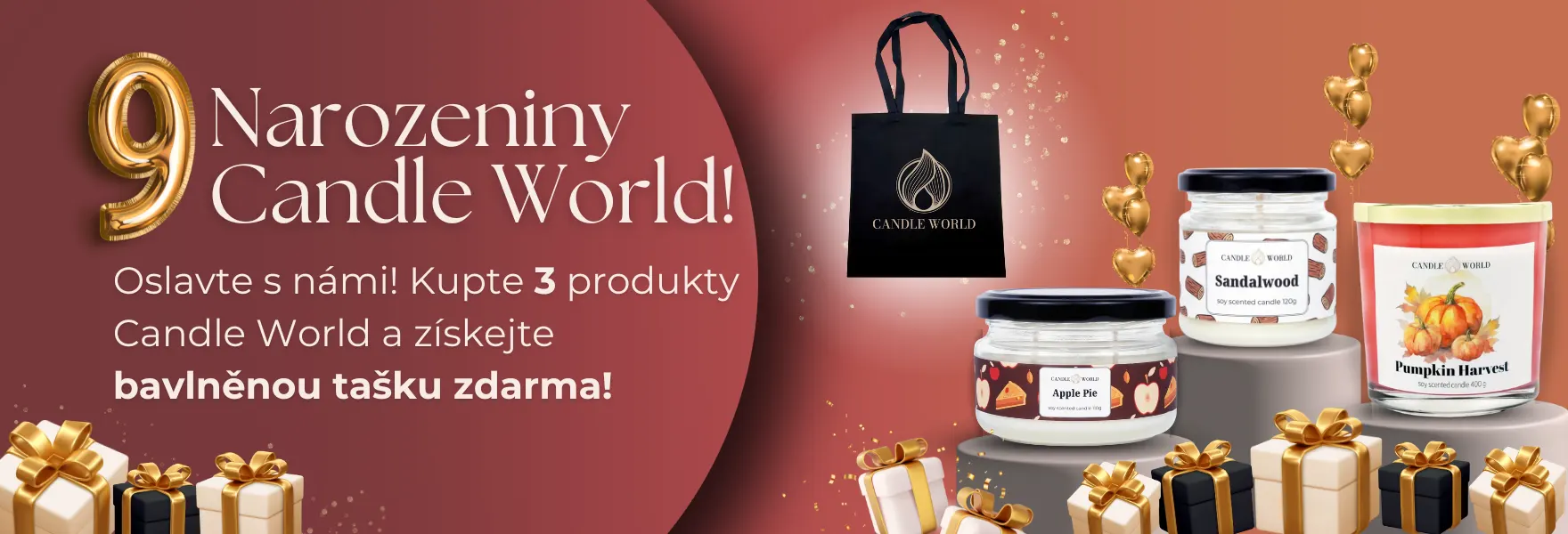 Akce k 9. narozeninám Candle World!
