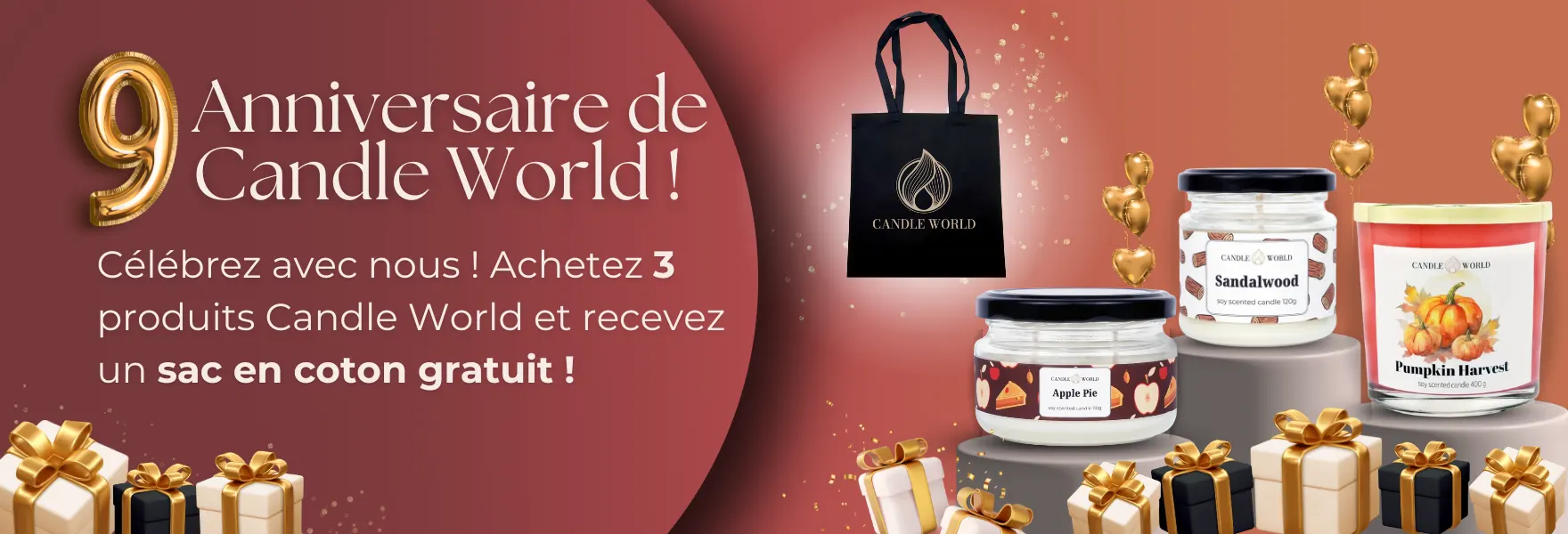 Promotion à l’occasion du 9e anniversaire de Candle World !