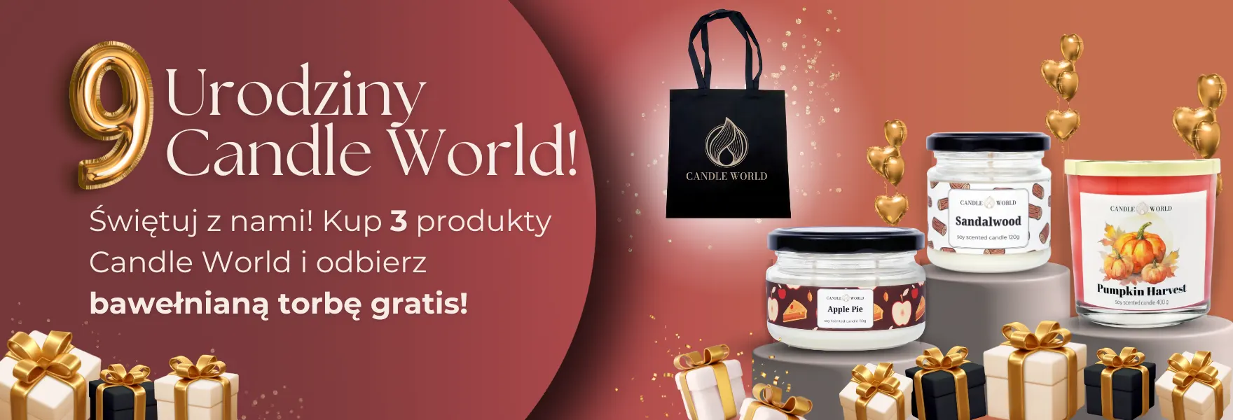 Promocja z okazji 9 urodzin Candle World!
