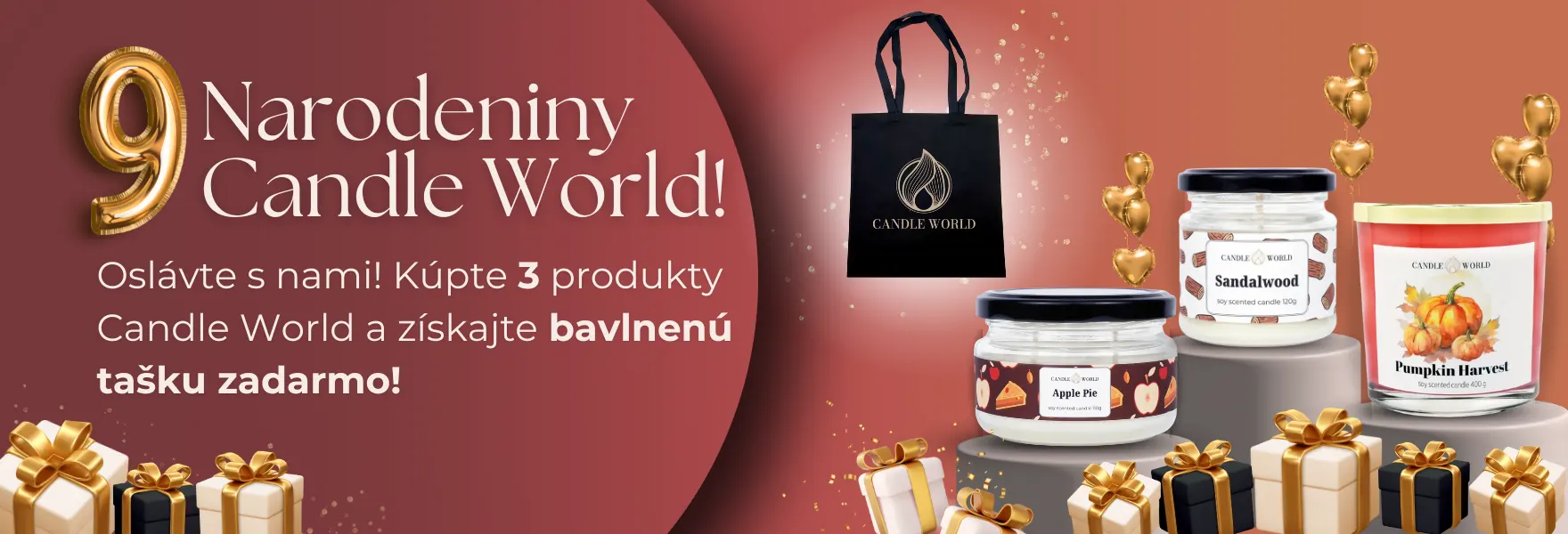 Akcia pri príležitosti 9. narodenín Candle World!