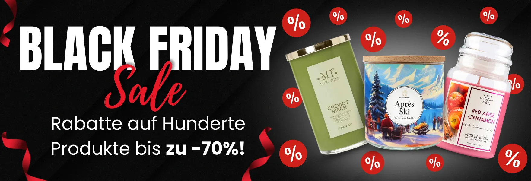 Sonderrabatte auf Duftkerzen – Black Friday bei Candle World!