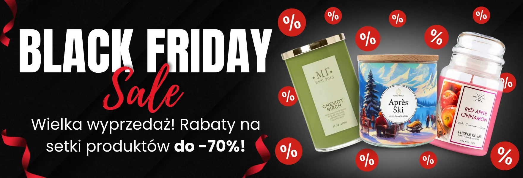 Wyjątkowe rabaty na świece zapachowe - Black Friday w Candle World!