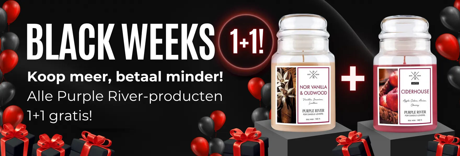 Alle Purple River producten 2 voor de prijs van 1!