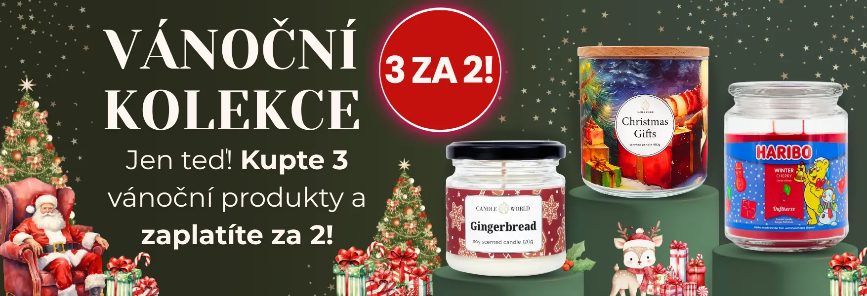 Kupte 3 vánoční produkty za cenu 2!