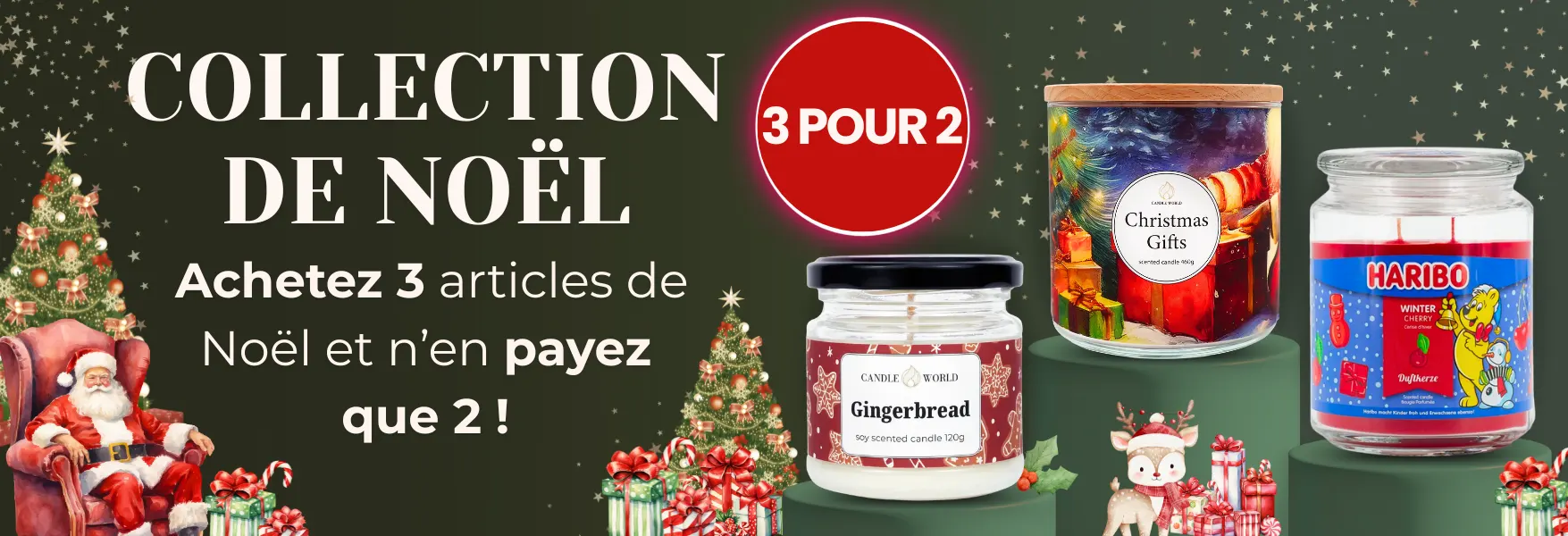 Achetez 3 produits de Noël au prix de 2 !