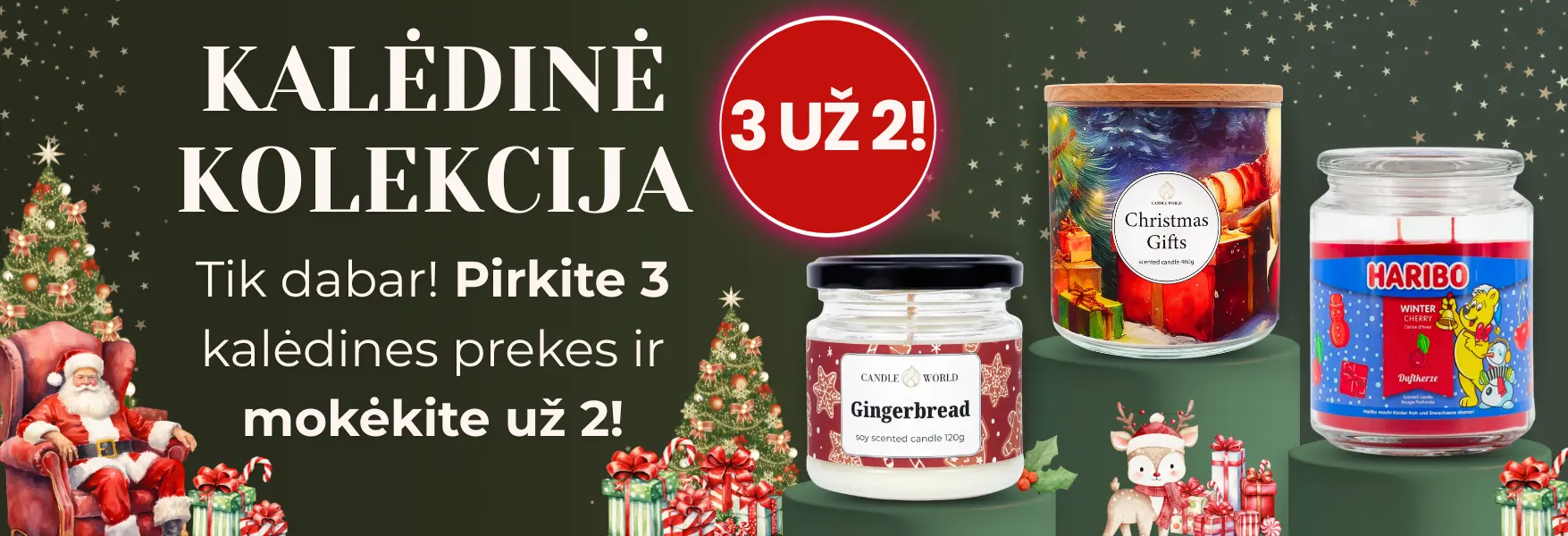 Pirkite 3 kalėdinius produktus už 2 kainą!