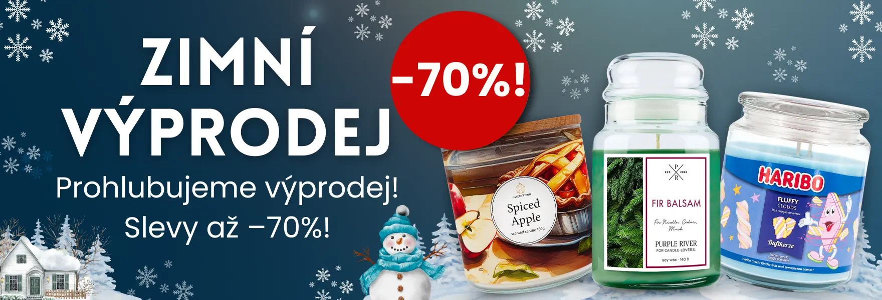 Zimní výprodej v Candle World!