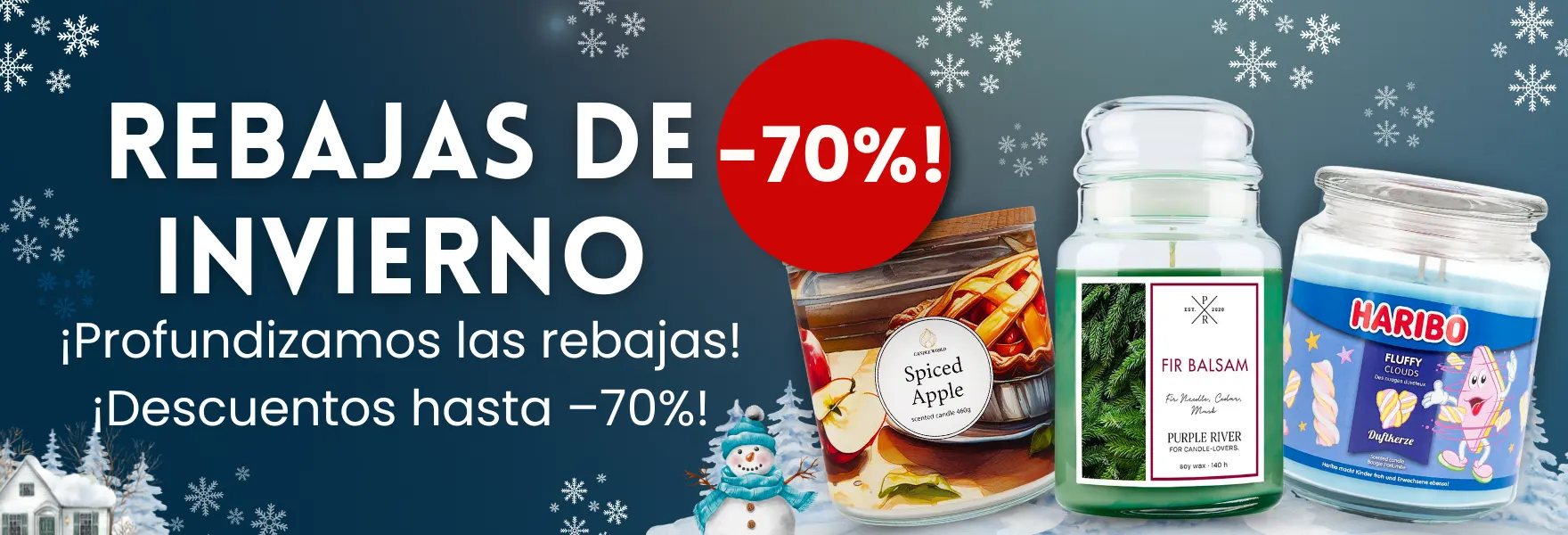 ¡Rebajas de invierno en Candle World!