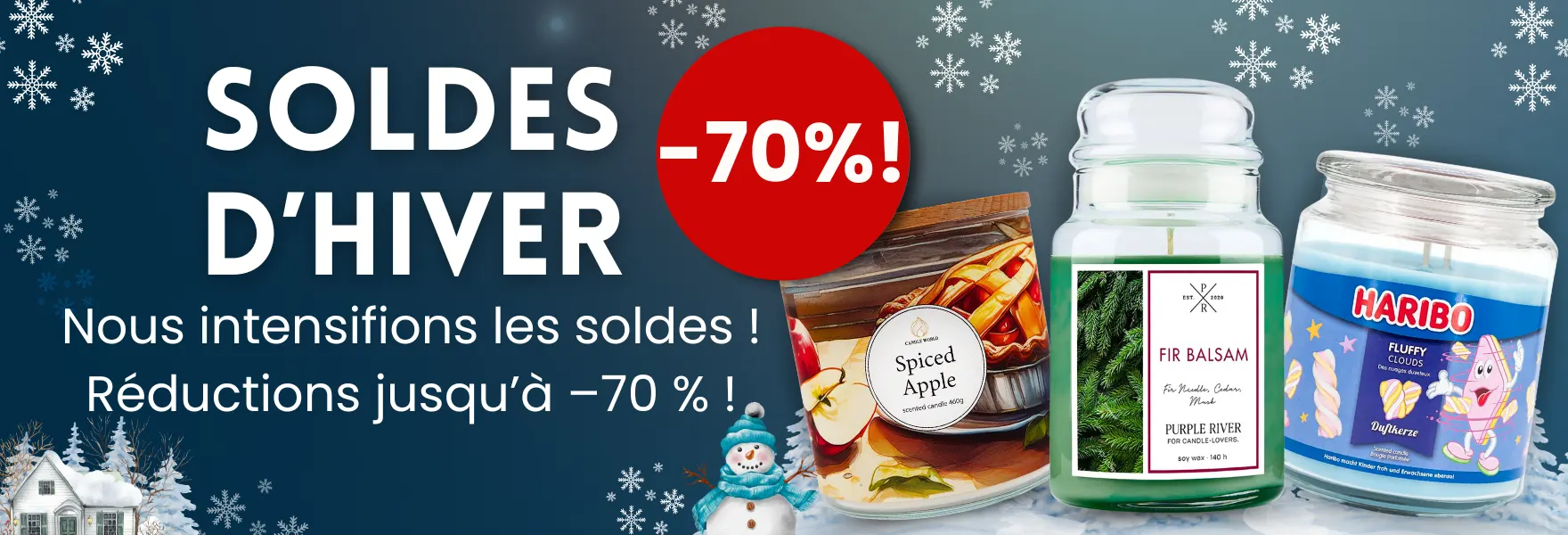 Soldes d’hiver chez Candle World !