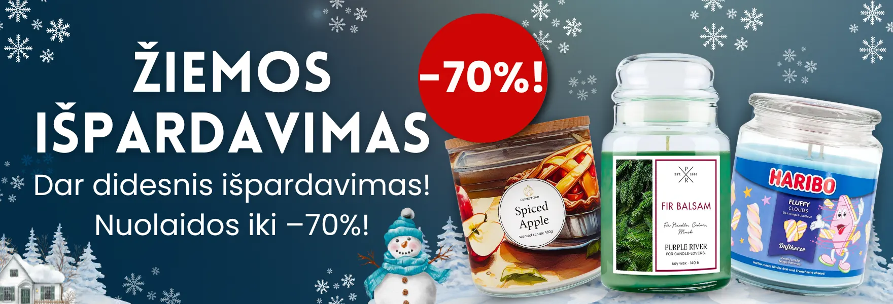 Žiemos išpardavimas Candle World!