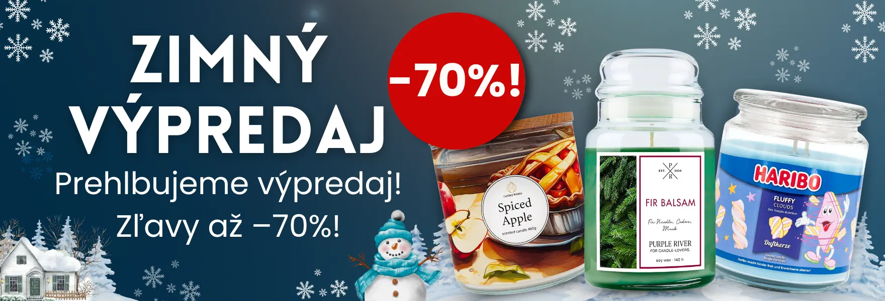 Zimný výpredaj v Candle World!