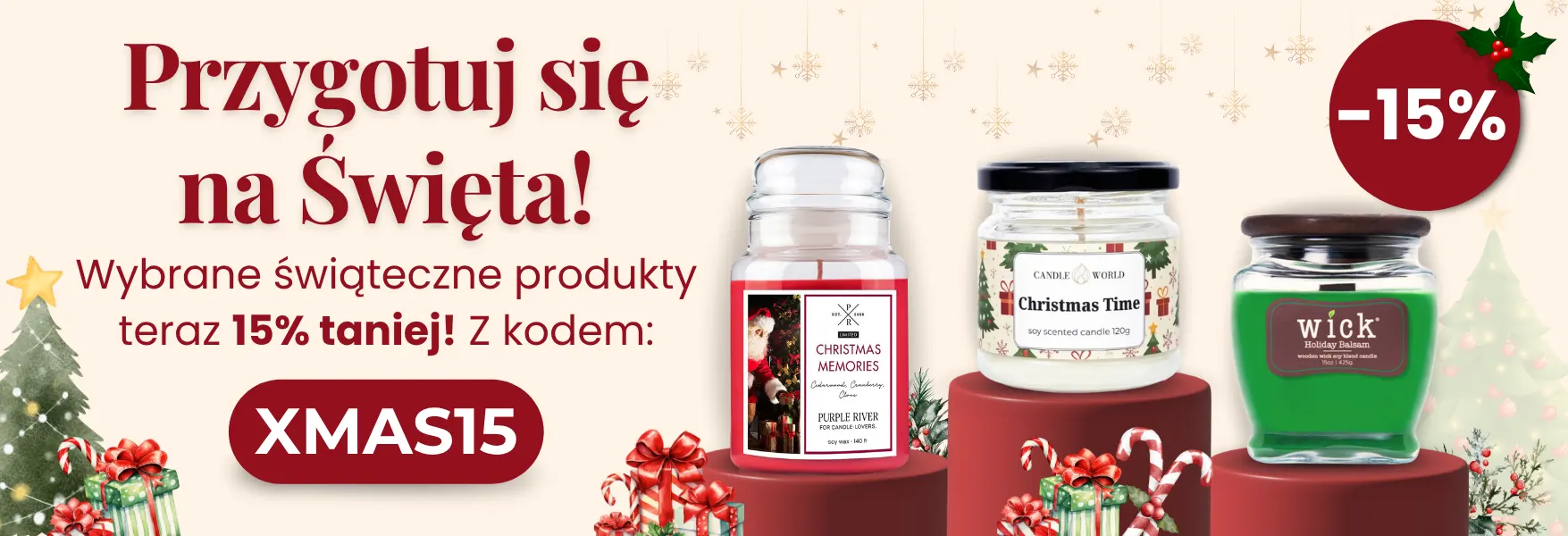 Świąteczna kolekcja -15% w Candle World!