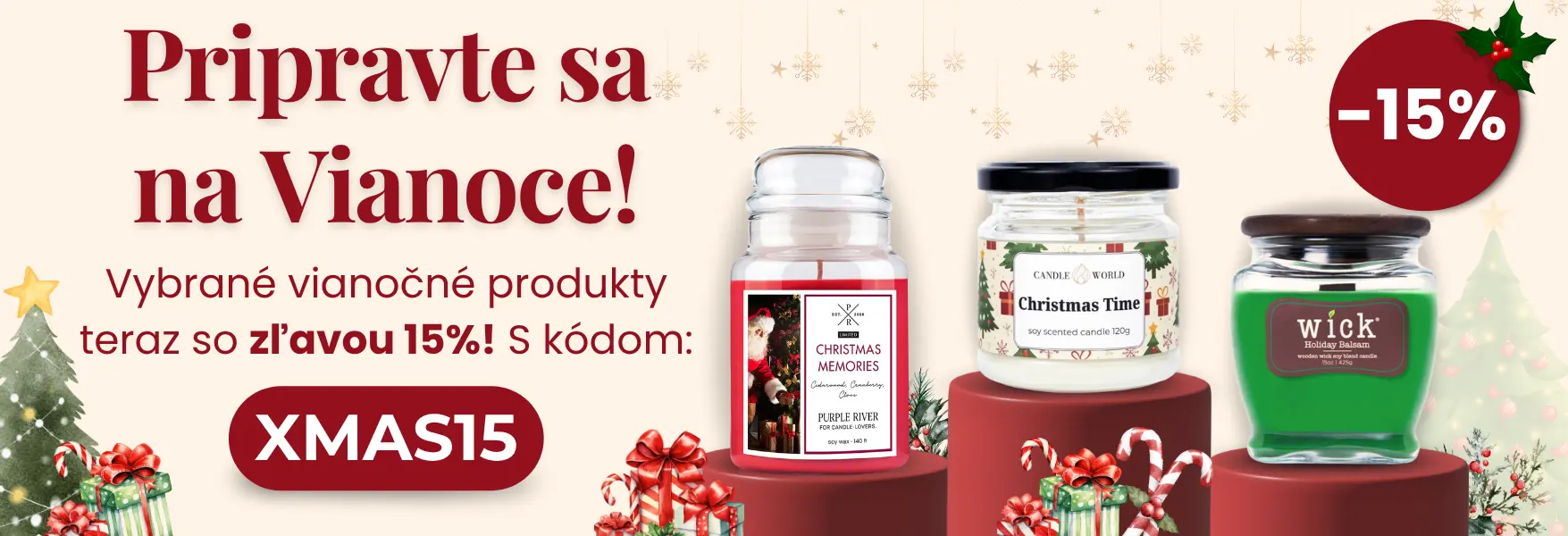 Vianočná kolekcia -15 % v Candle World!