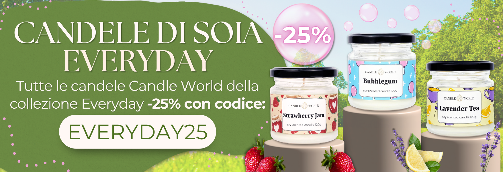 Candele di soia Candle World Everyday -25%!