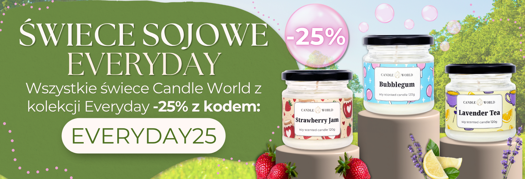 Sojowe świece Candle World Everyday -25%!
