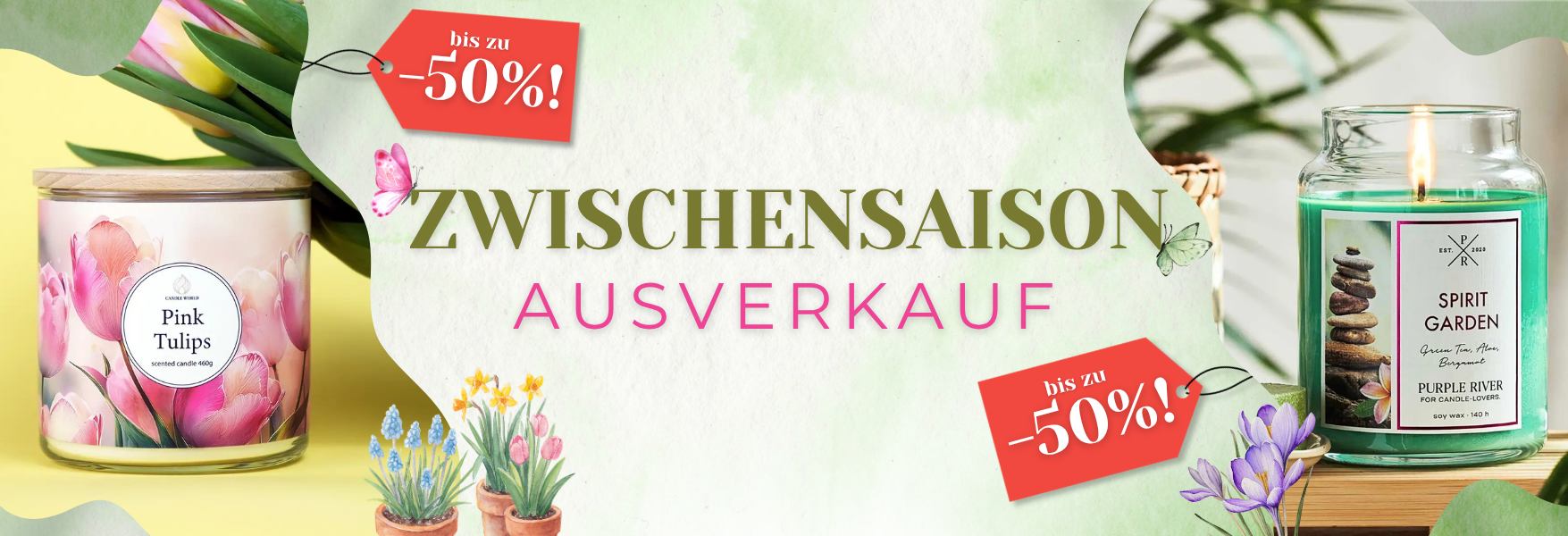 Zwischensaison-Ausverkauf bei Candle World