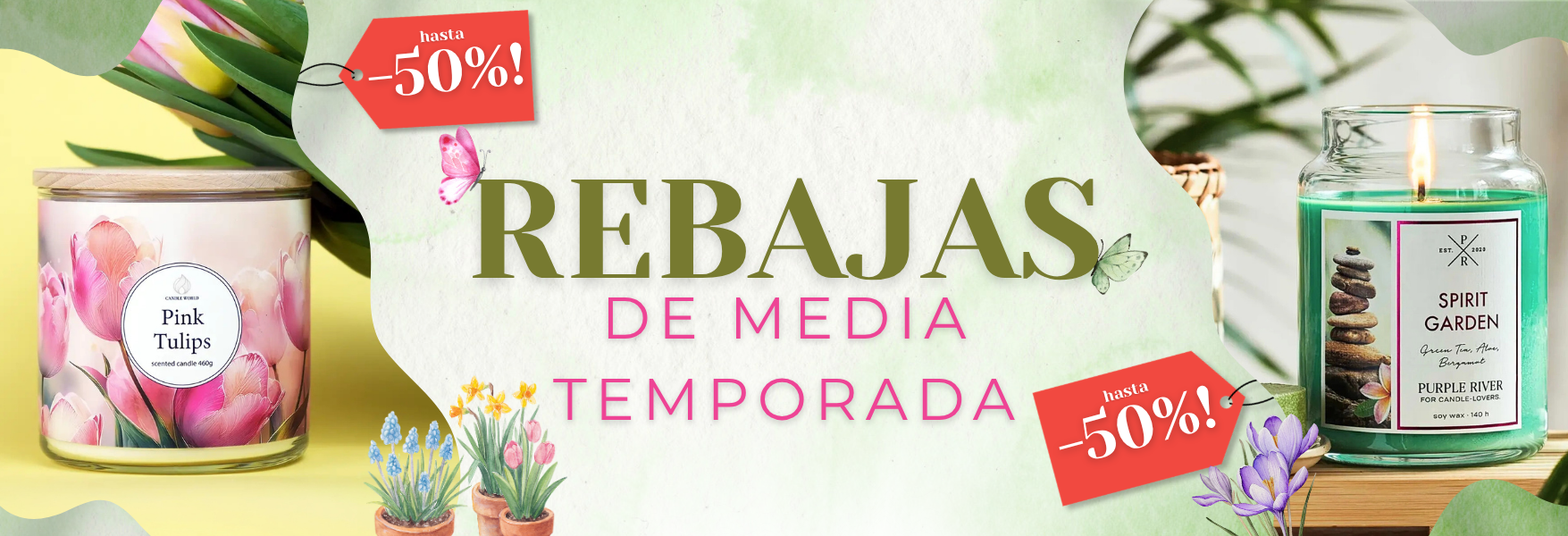 Rebajas de media temporada en Candle World