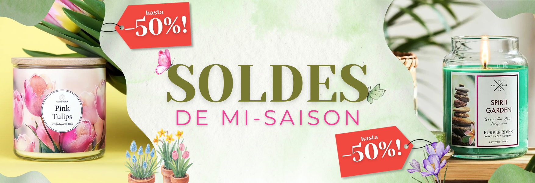 Soldes de mi-saison chez Candle World
