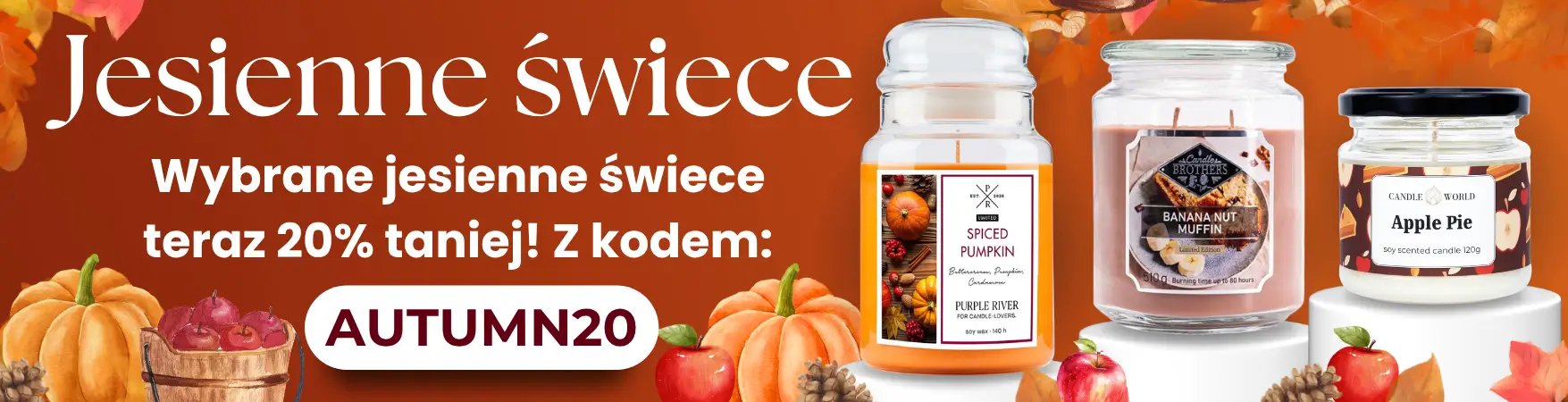 Promocja na powitanie jesieni w Candle World! -20% na świece zapachowe