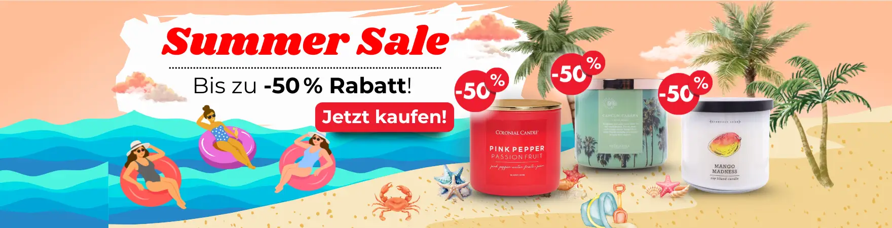 Sommer-Sale bei Candle World – Duftkerzen bis zu 50 % günstiger!