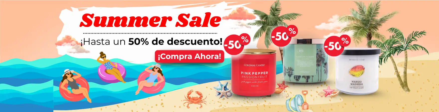 Rebajas de verano en Candle World: ¡velas aromáticas con hasta un 50% de descuento!