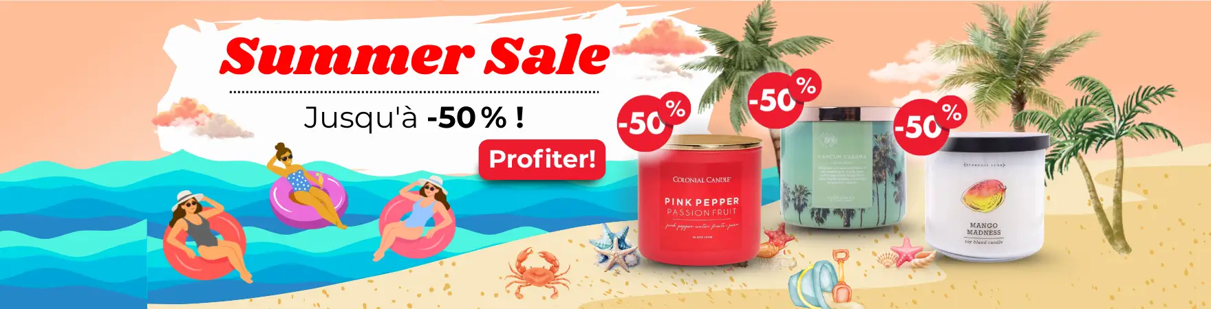 Soldes d’été chez Candle World – bougies parfumées jusqu’à -50 % !