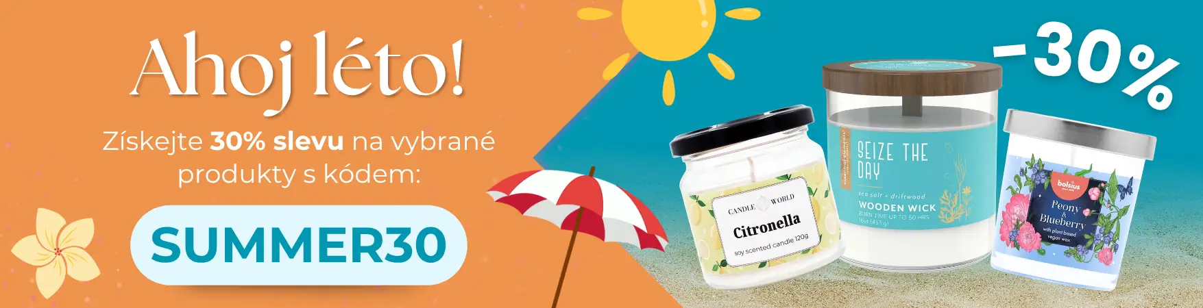 Letní vůně se slevou 30 % s kódem SUMMER30